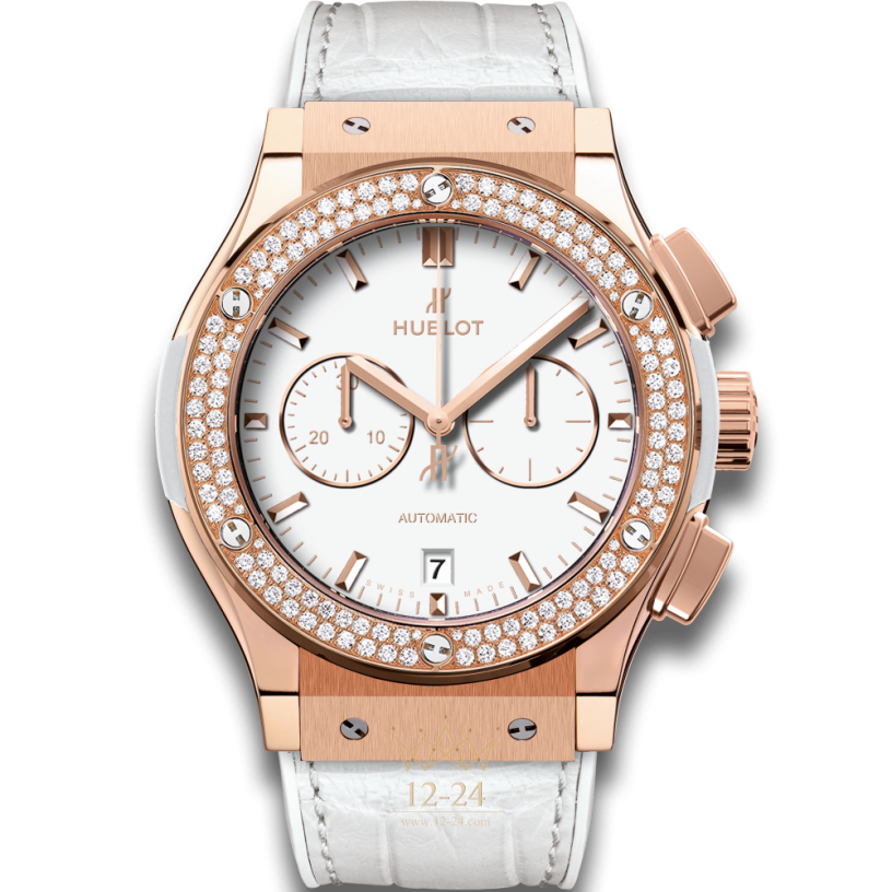 Hublot Chronograph King Gold White Diamonds 42 mm 541.OE.2080.LR.1104