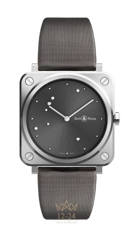Bell &amp; Ross Br S Grey Diamond Eagle BRS-ERU-ST/SCA