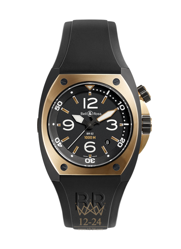 Bell &amp; Ross BR 02-92 PINK GOLD &amp; CARBON BR02-PINKGOLD-CA