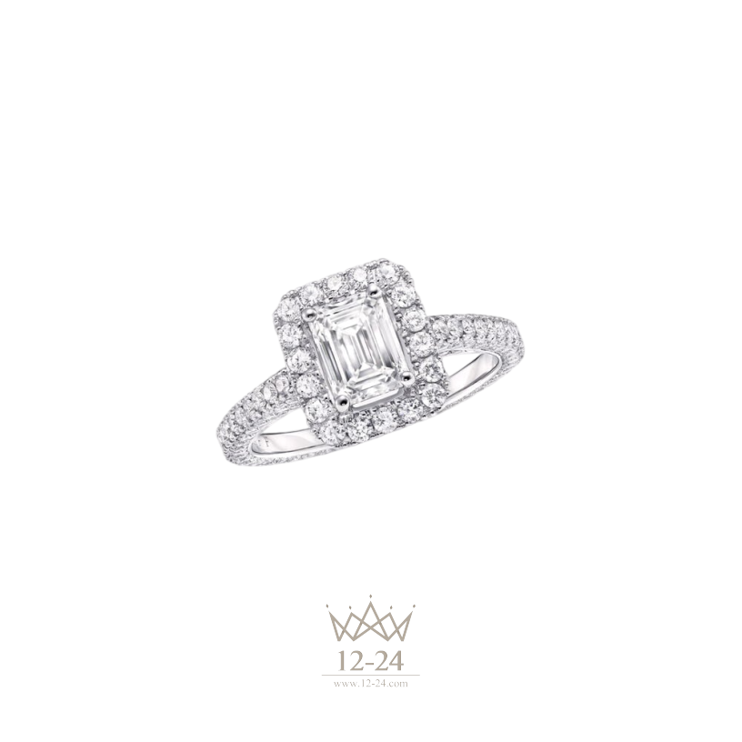 Graff Constellation Emerald Cut Diamond Engagement Ring RGR320E