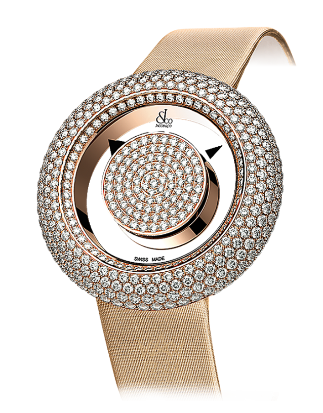 Jacob &amp; Co BRILLIANT MYSTERY PAVE DIAMONDS ROSE GOLD BM556.40.RD.RD.A