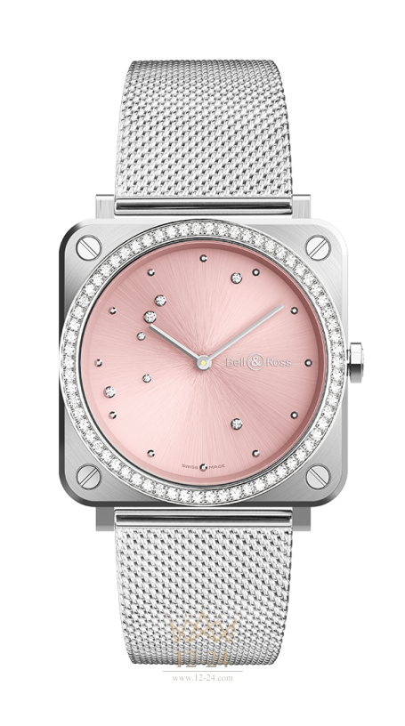 Bell &amp; Ross Br S Pink Diamond Eagle Diamonds BRS-EP-ST-LGD/SST