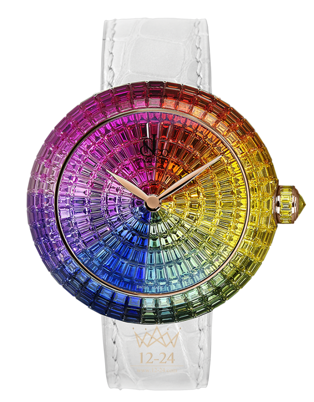 Jacob &amp; Co Brilliant Full Baguette Rainbow BQ532.40.HR.HR.A