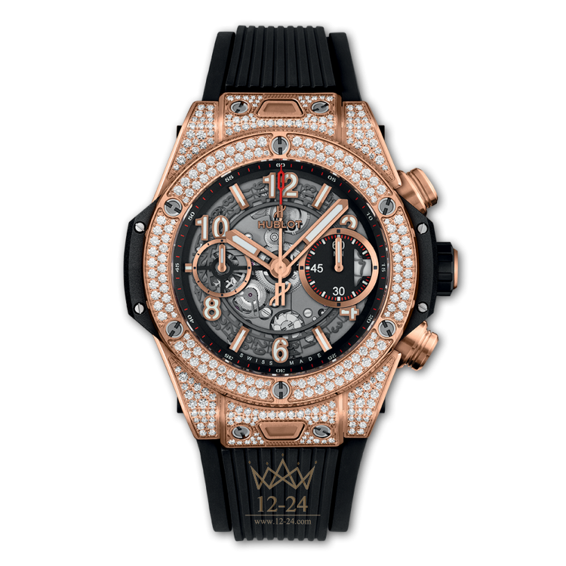 Hublot Unico King Gold Pave 441.OX.1180.RX.1704