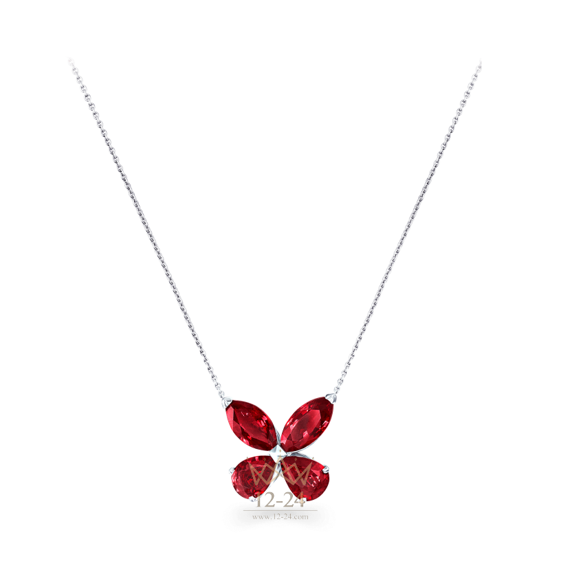 Graff Classic Butterfly Single Motif Pendant Ruby RGP379