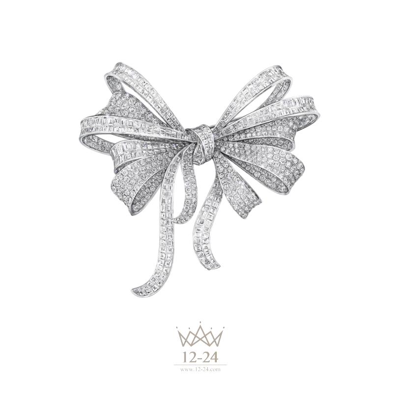 Graff Tilda's Bow Diamond High Jewellery Brooch RGA106