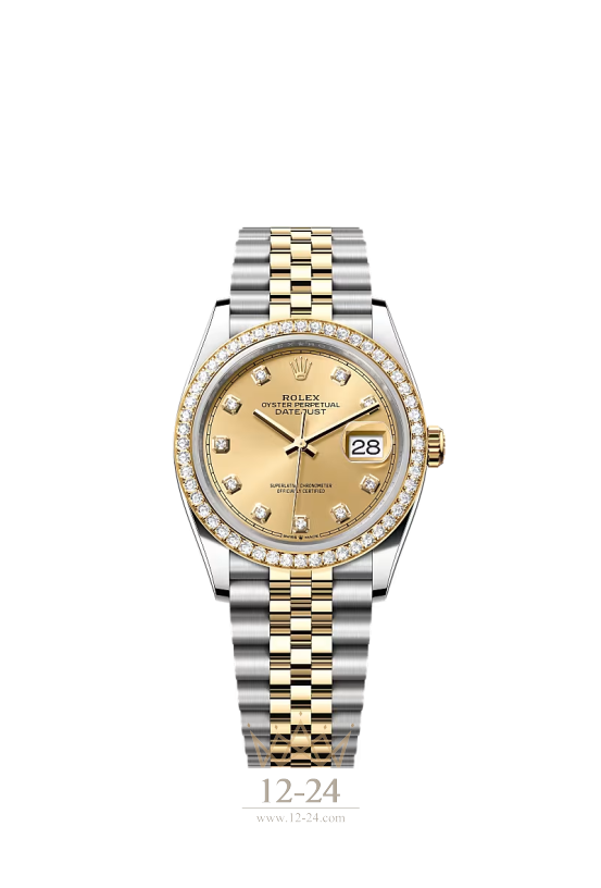 Rolex Oyster 36 мм Steel Yellow gold and Diamonds 126283rbr-0003