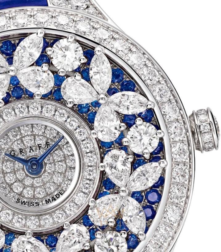 Graff Classic Butterfly Diamond and Sapphire Watch BF33WGDS