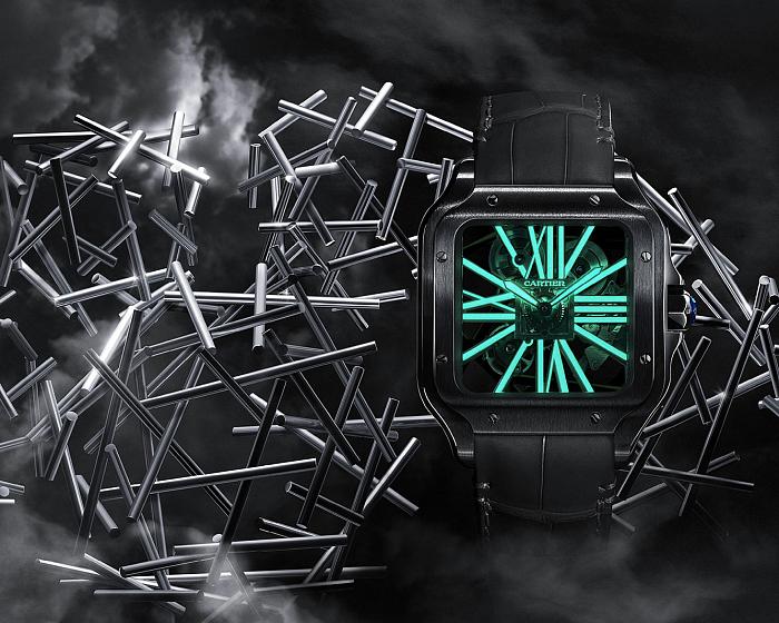 SIHH 2019: Cartier Santos Skeleton ADLC “Noctambule”