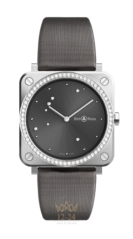 Bell &amp; Ross Br S Grey Diamond Eagle Diamonds BRS-ERU-ST-LGD/SCA