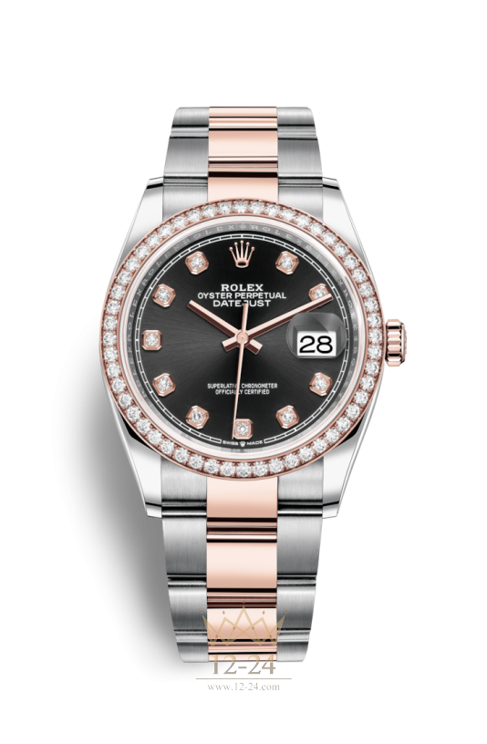 Rolex Oyster 36 мм Steel Gold Everose and Diamonds 126281rbr-0008