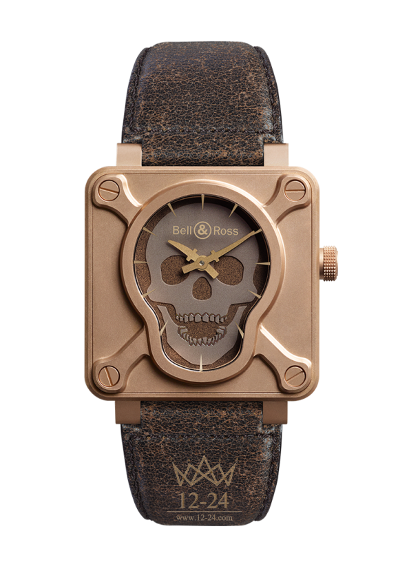 Bell &amp; Ross BR 01 SKULL BRONZE BR0192-SKULL-BR