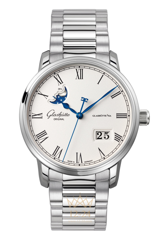 Glashutte Senator Panorama Date Moon Phase 100-04-32-12-14