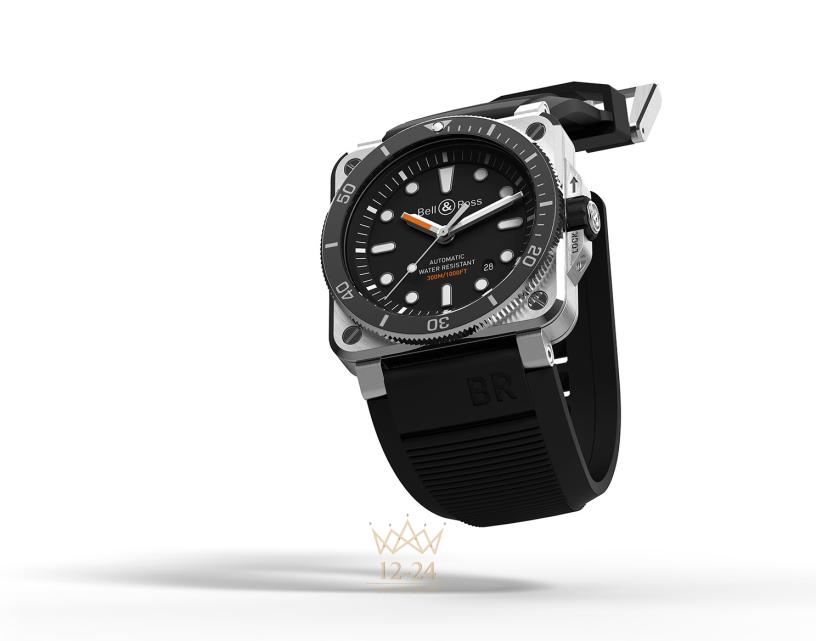 Bell &amp; Ross BR 03-92 DIVER BR0392-D-BL-ST/SRB