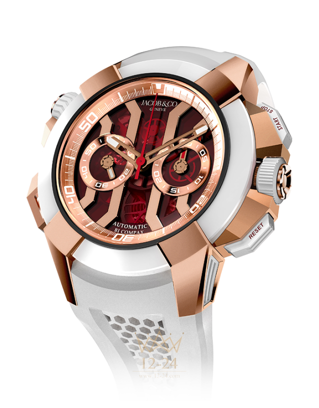 Jacob & Co Epic X Chrono Rose Gold Red Dial EX300.40.SP.RN.A