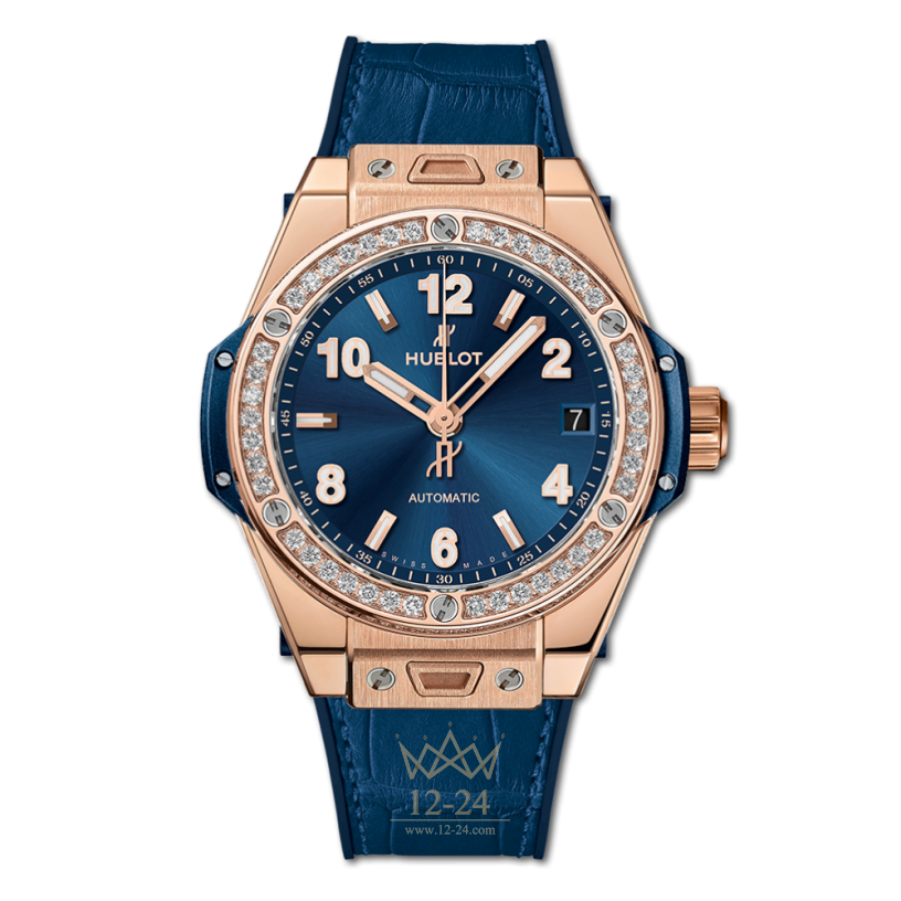 Hublot One Click King Gold Blue Diamonds 465.OX.7180.LR.1204