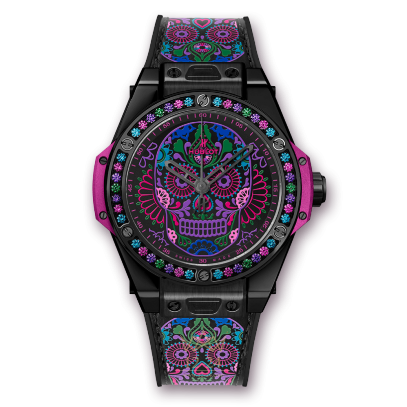 Hublot One Click Calavera Catrina Black Ceramic 465.CX.1190.VR.1299.MEX18