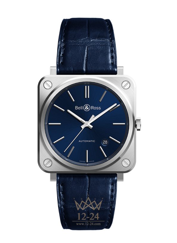 Bell &amp; Ross BR S-92 Blue Steel Automatic BRS92-BLU-ST/SCR