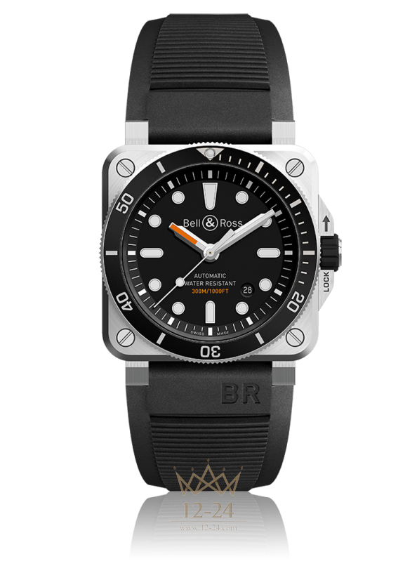 Bell &amp; Ross BR 03-92 DIVER BR0392-D-BL-ST/SRB