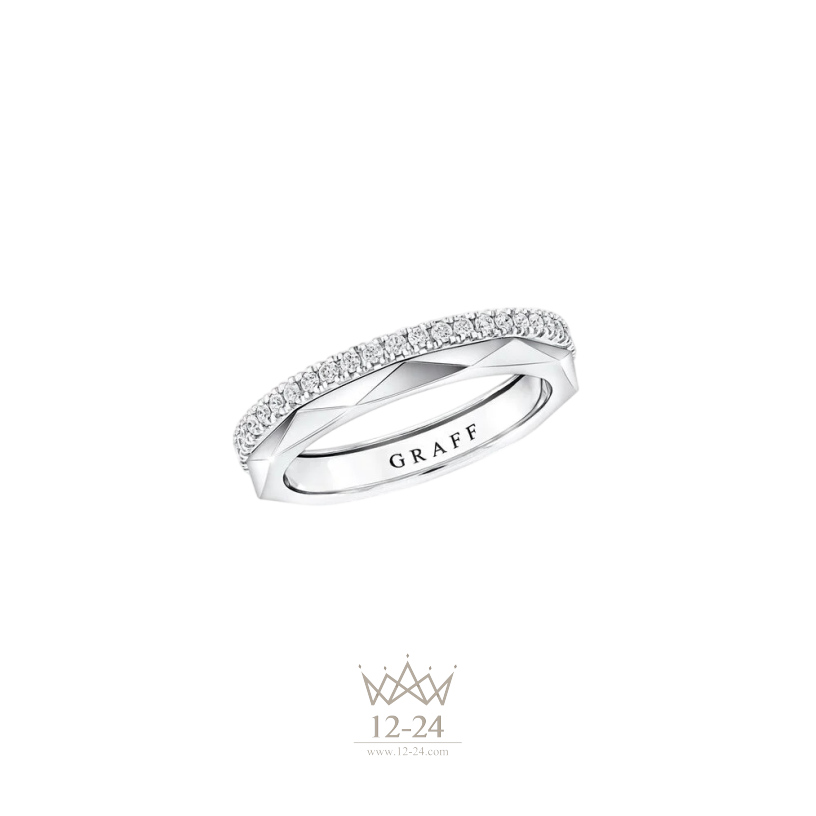 Graff Laurence Graff Signature Diamond and White Gold Band RGR952