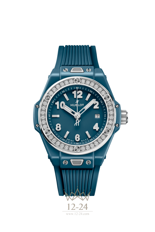 Hublot One Click Petrol Blue Ceramic Diamonds 485.ES.5171.RX.1204