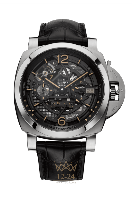 Panerai Lastronomo Tourbillon Moon Phases Equation of Time GMT — 50 mm PAM00920