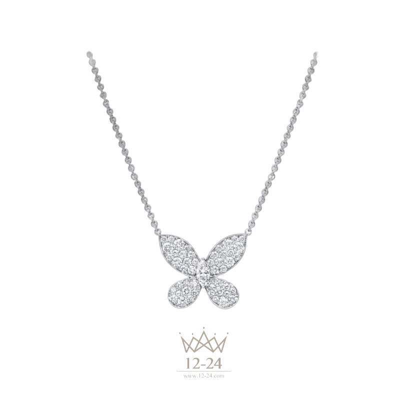 Graff Pavé Butterfly Diamond Small Pendant RGP550