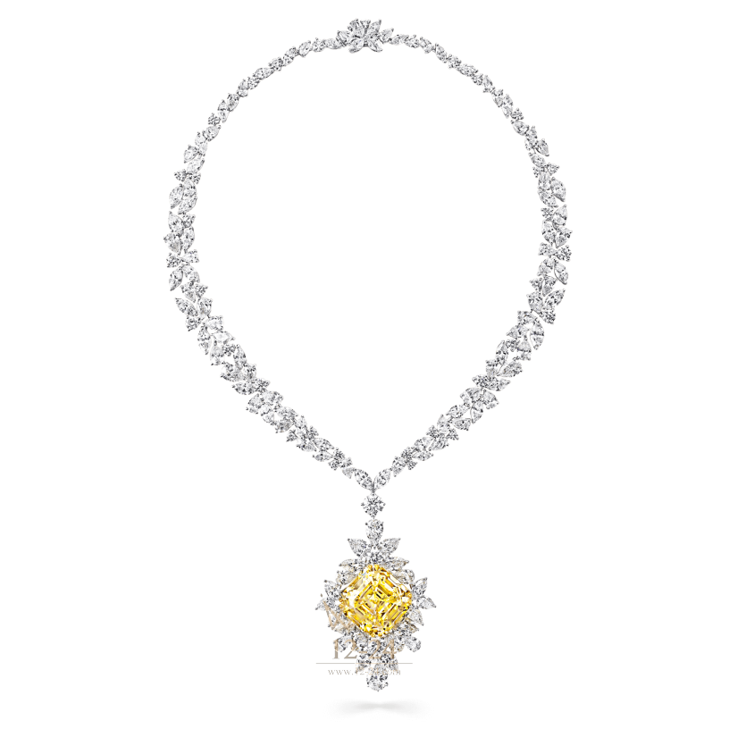 Graff Yellow and White Diamond Necklace GN8632