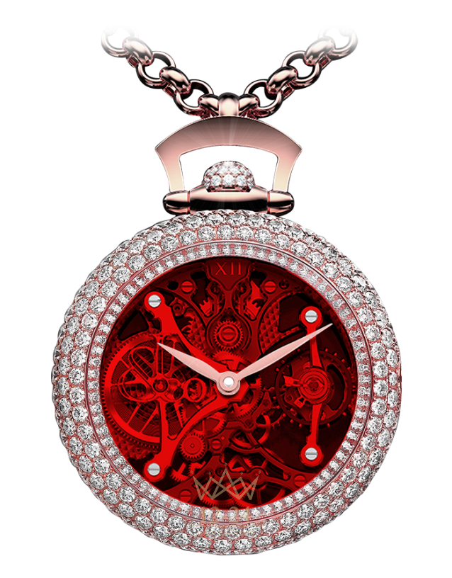 Jacob &amp; Co Brilliant Pocket Watch Pendant BS231.40.RD.QR.A