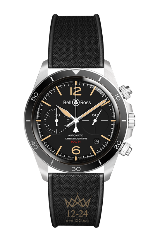 Bell &amp; Ross BR V2-94 Chrono Steel Heritage BRV294-HER-ST/SRB