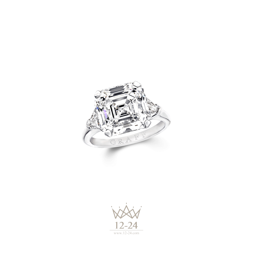 Graff Square Emerald Cut Ring Diamond ETR02
