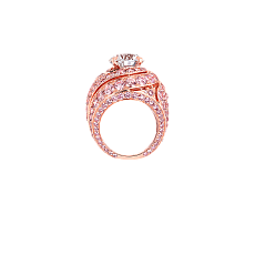Украшение Graff Pink Swirl Ring Pink and White Diamond RGR490 — дополнительная миниатюра 3