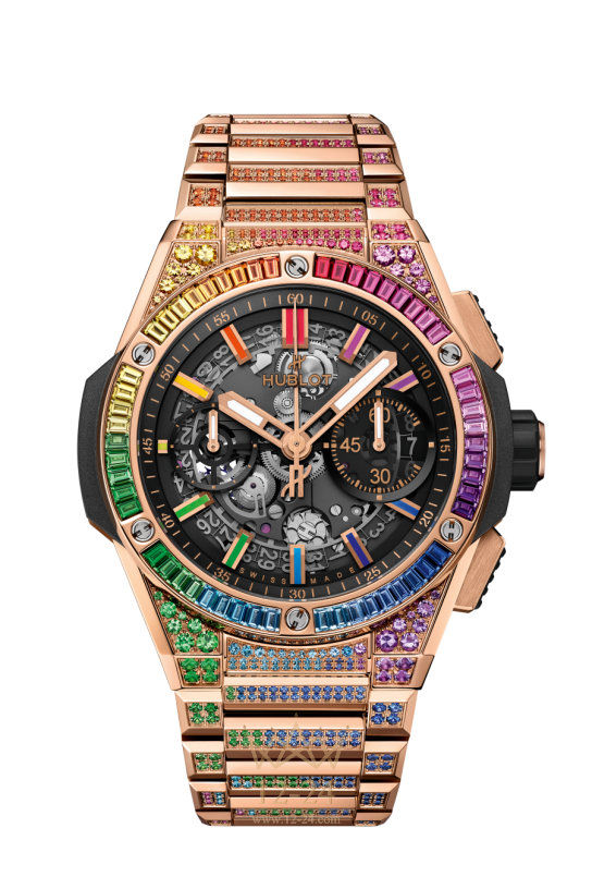 Hublot Integrated King Gold Rainbow 451.OX.1180.OX.3999