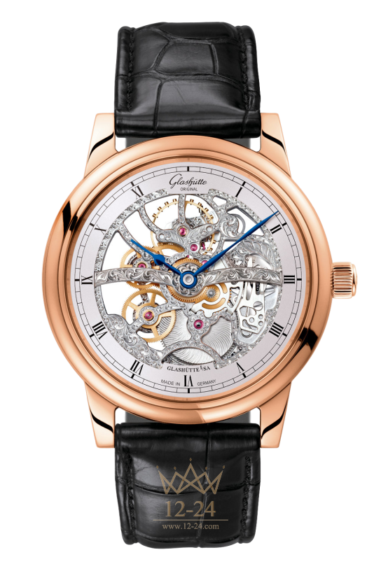 Glashutte Senator Manual Winding Skeletonized Edition «Short clasp» 1-49-18-01-05-50