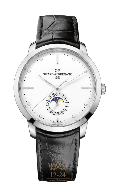 Girard Perregaux Date and Moon Phases 49545-11-1A1-BB60