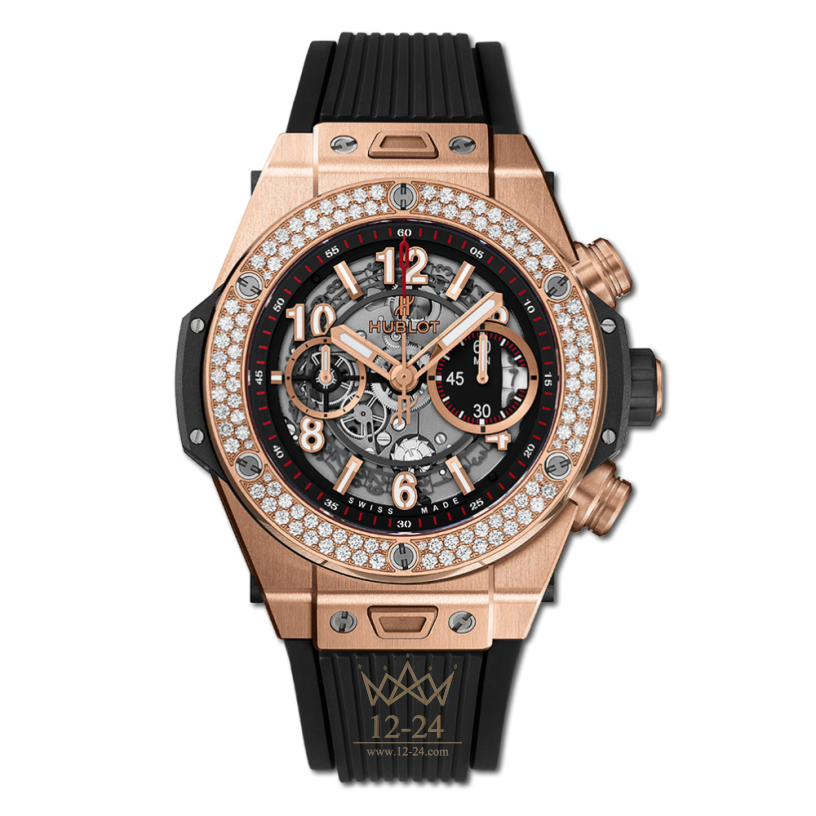Hublot Unico King Gold Diamonds 411.OX.1180.RX.1104