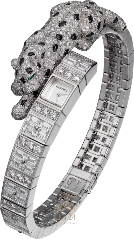 Cartier Figurative clock Panthere Asymetrique HPI01001