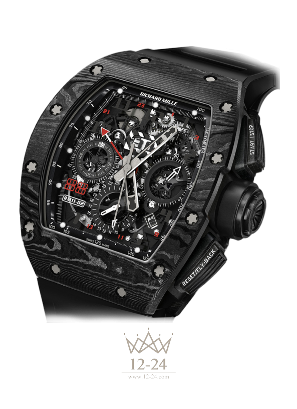 Richard Mille RM 11-02 Automatic Flyback Chronograph Dual Time Zone Jet Black RM 11-02 Automatic Flyback Chronograph Dual Time Zone Jet Black