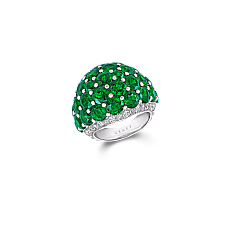 Украшение Graff Bombe Ring Emerald and Diamond RGR287 — main thumb