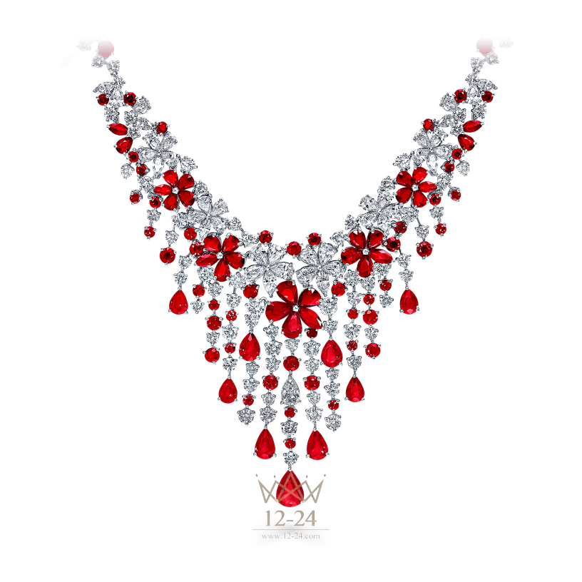 Graff Carissa Necklace Ruby and Diamond RGN430