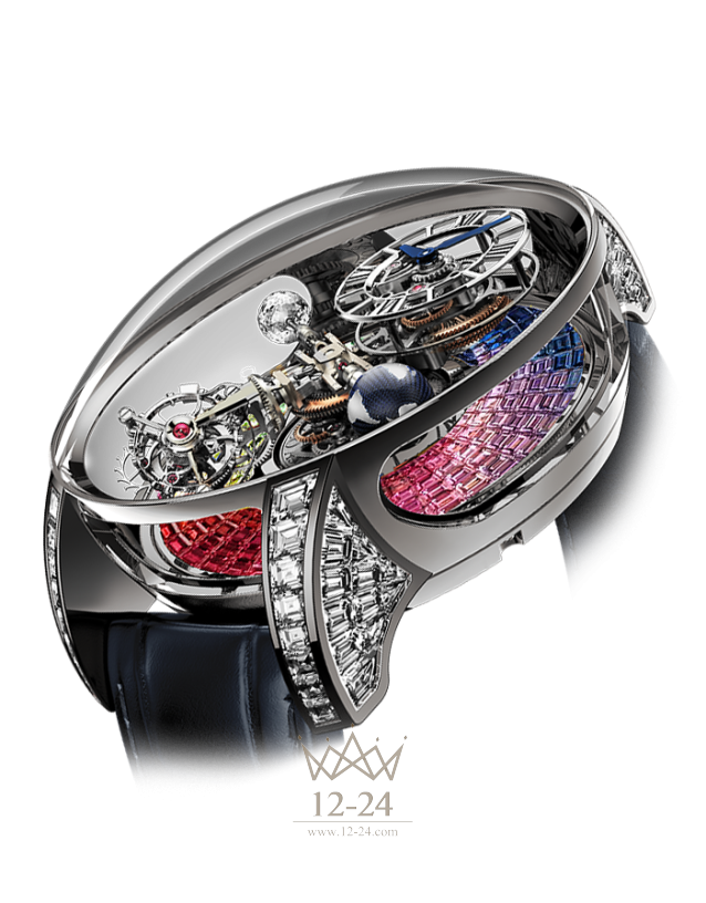Jacob &amp; Co Astronomia Tourbillon Baguette Rainbow Sapphires AT800.40.BD.UD.A