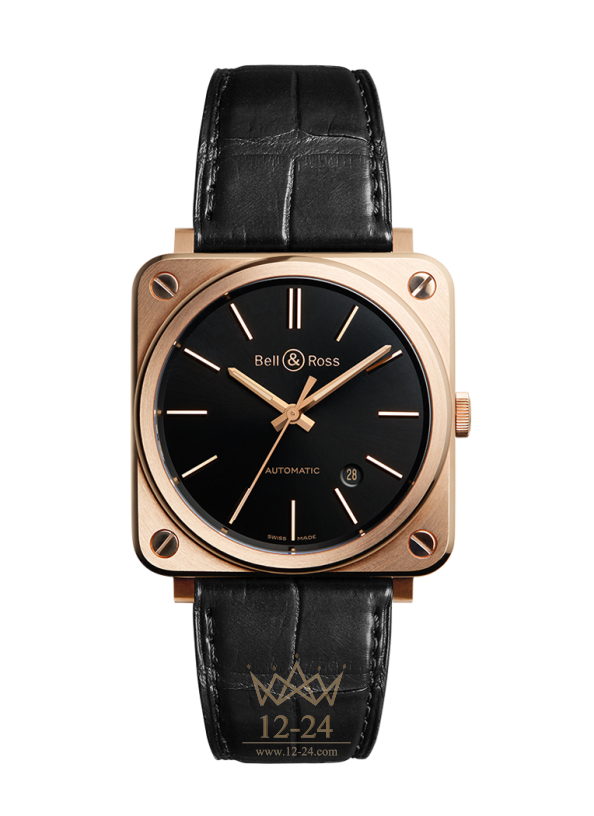 Bell &amp; Ross BR S ROSE GOLD BRS92-BL-PG/SCR