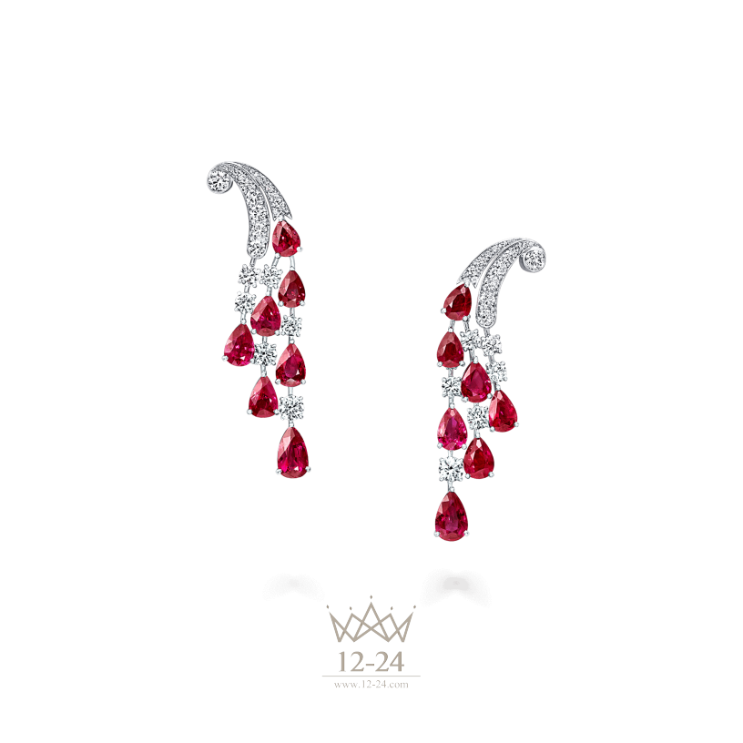 Graff Ruby and Diamond Earrings GE27295