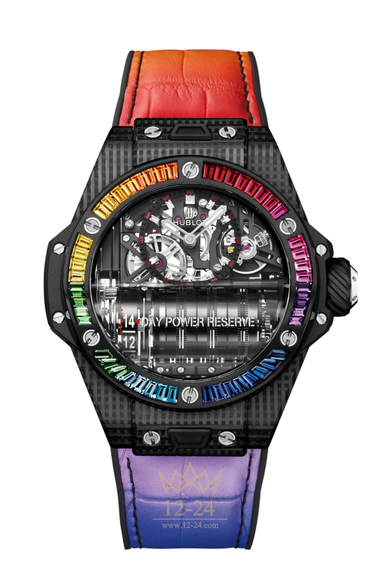 Hublot MP 11 Power Reserve 14 Days 3D Carbon Rainbow 45 мм 911.QD.0123.LR.4099
