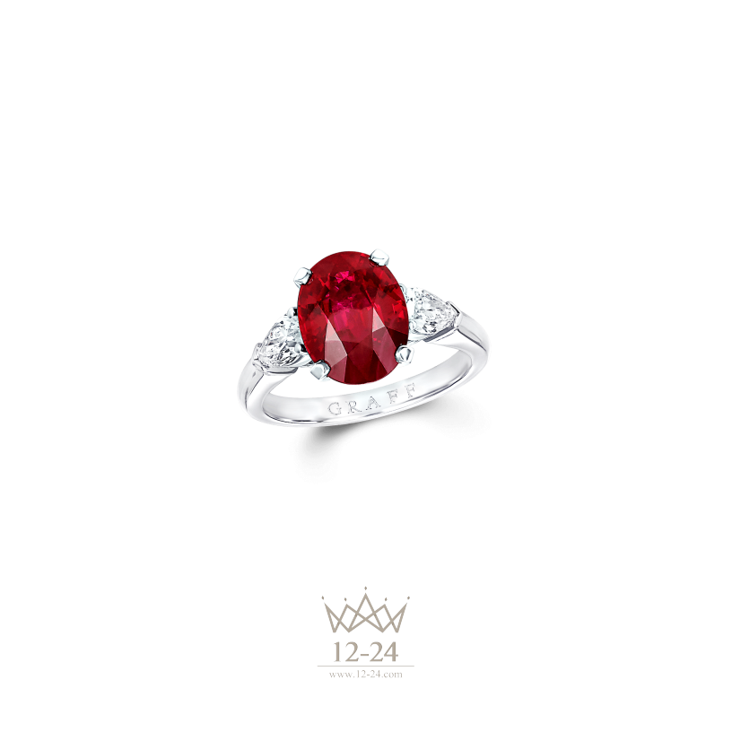 Graff Oval Shape Ring Ruby OPSR