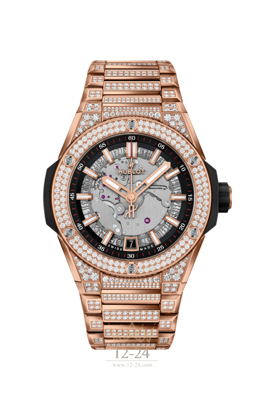 Hublot Integrated Time Only King Gold Pavé 456.OX.0180.OX.3704