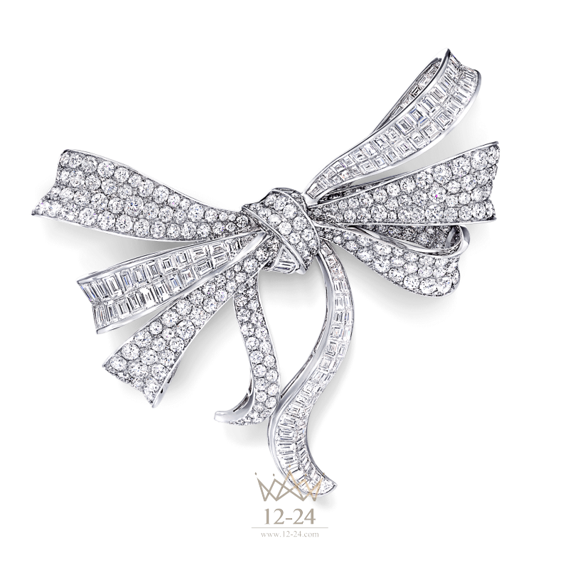 Graff Bow Brooch Diamond GA1047