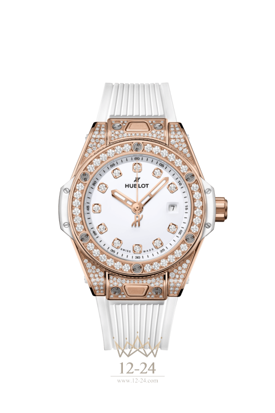 Hublot One Click King Gold White Pavé 485.OE.2210.RW.1604