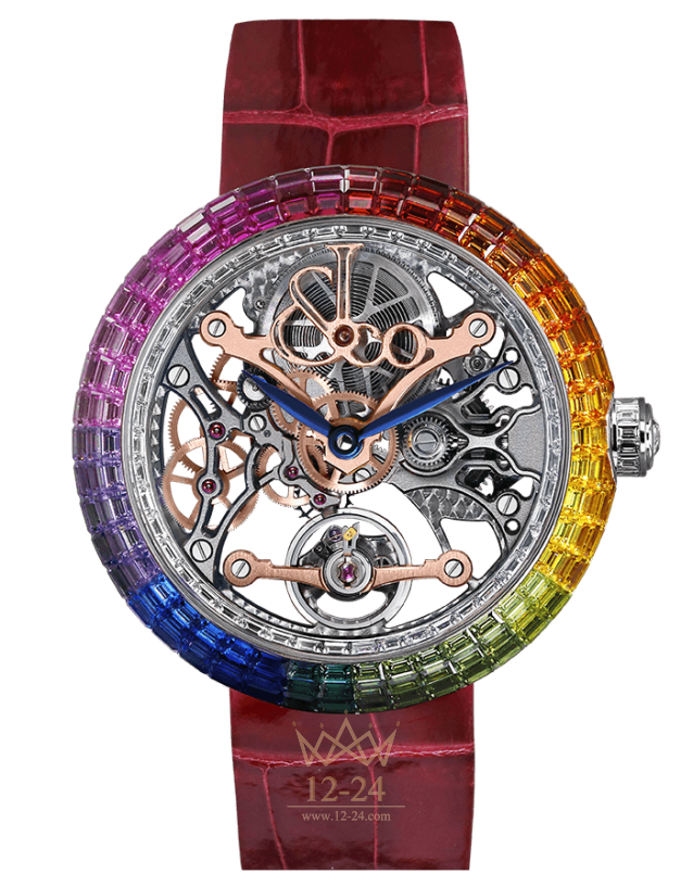 Jacob &amp; Co BRILLIANT SKELETON BAGUETTE RAINBOW BS531.30.CR.CB.A