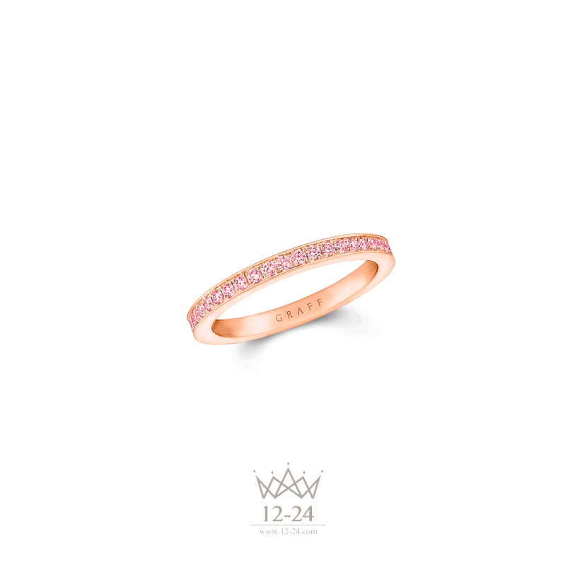 Graff Rose Gold Eternity Band Pink Diamond RGET096